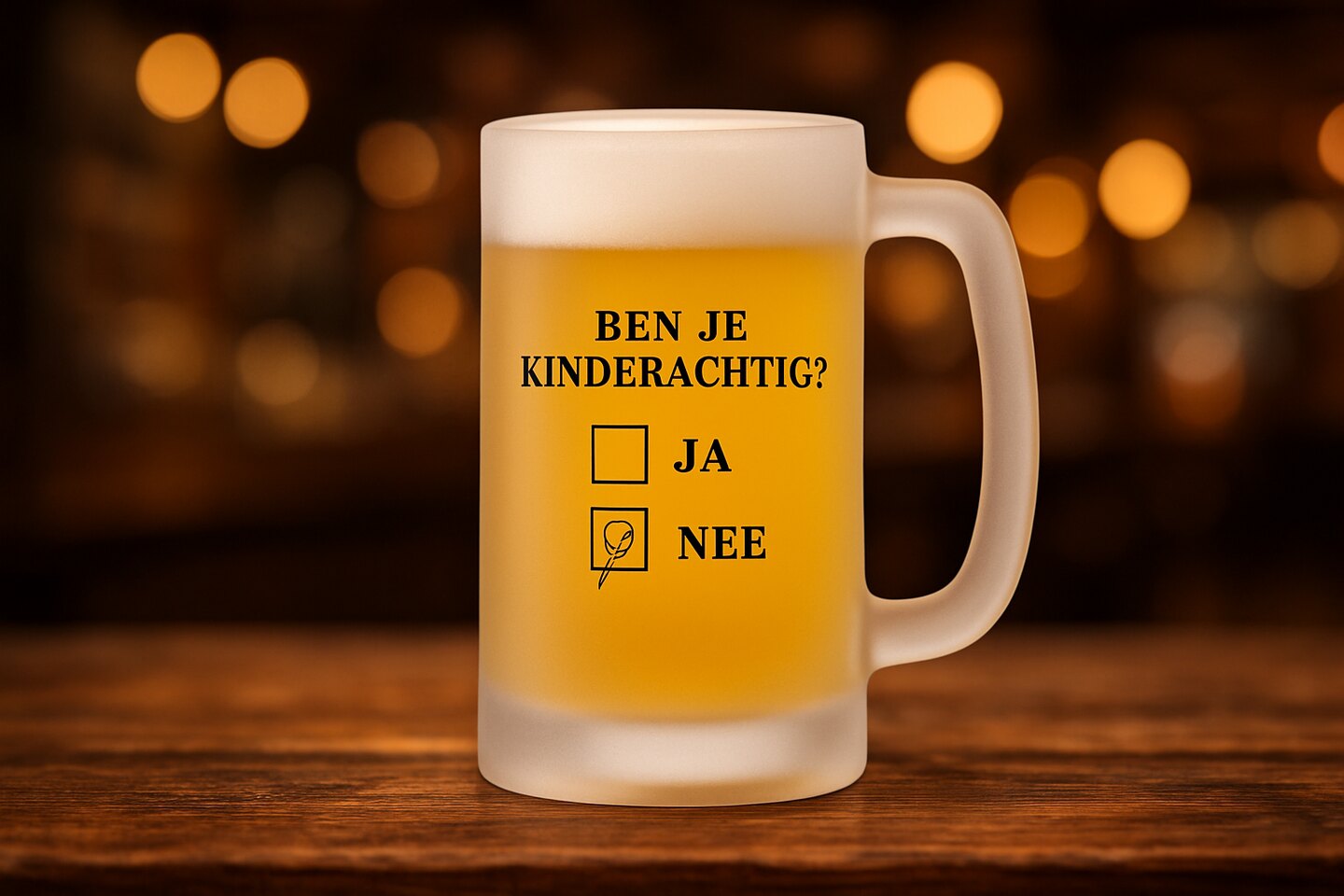 Bierpul Kinderachtig in een sfeervolle kroeg